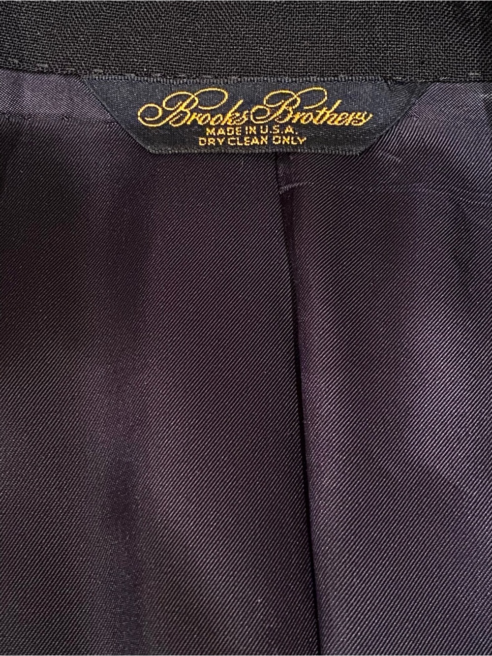 Brooks Brothers Navy Blue Blazer Jacket Made In USA Wool